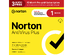 Norton AntiVirus Plus 2GB PC Cloud Backup 1 Device (15-Month Subscription)