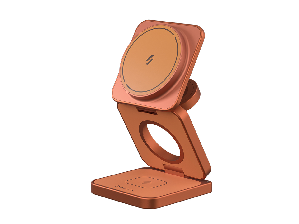 Mag 3 Ultra Qi2 25W 3-in-1 Foldable Charger (Orange)