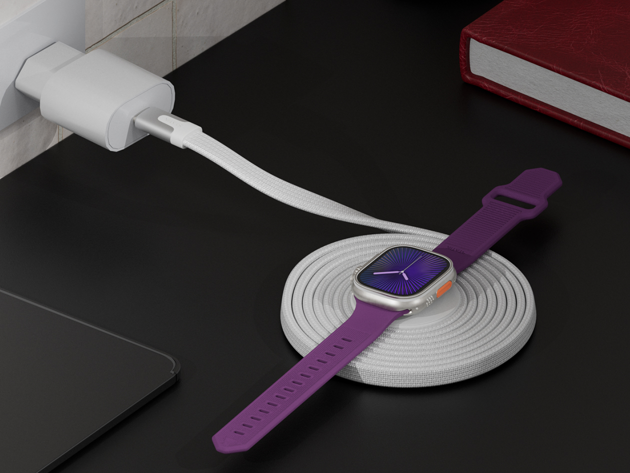 Statik® MagStack™ Slim USB-C Cable & Charger for Apple Watch (4-Pack)