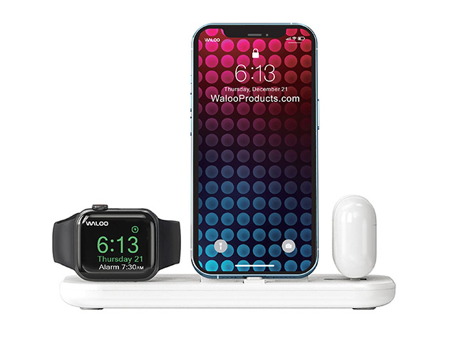Waloo Portable & Foldable Charging Dock (Lightning Only/White)