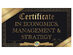 Certificate in Economics, Management & Strategy