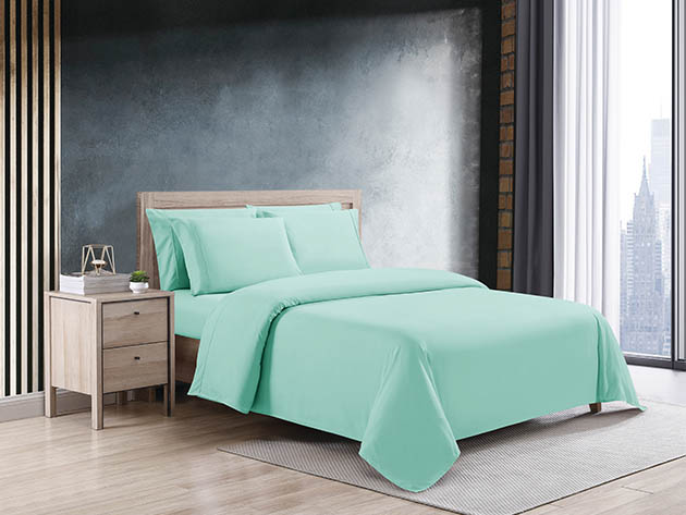 Kathy Ireland 6-Piece CoolMax Sheet Set (Sea Foam/Full)