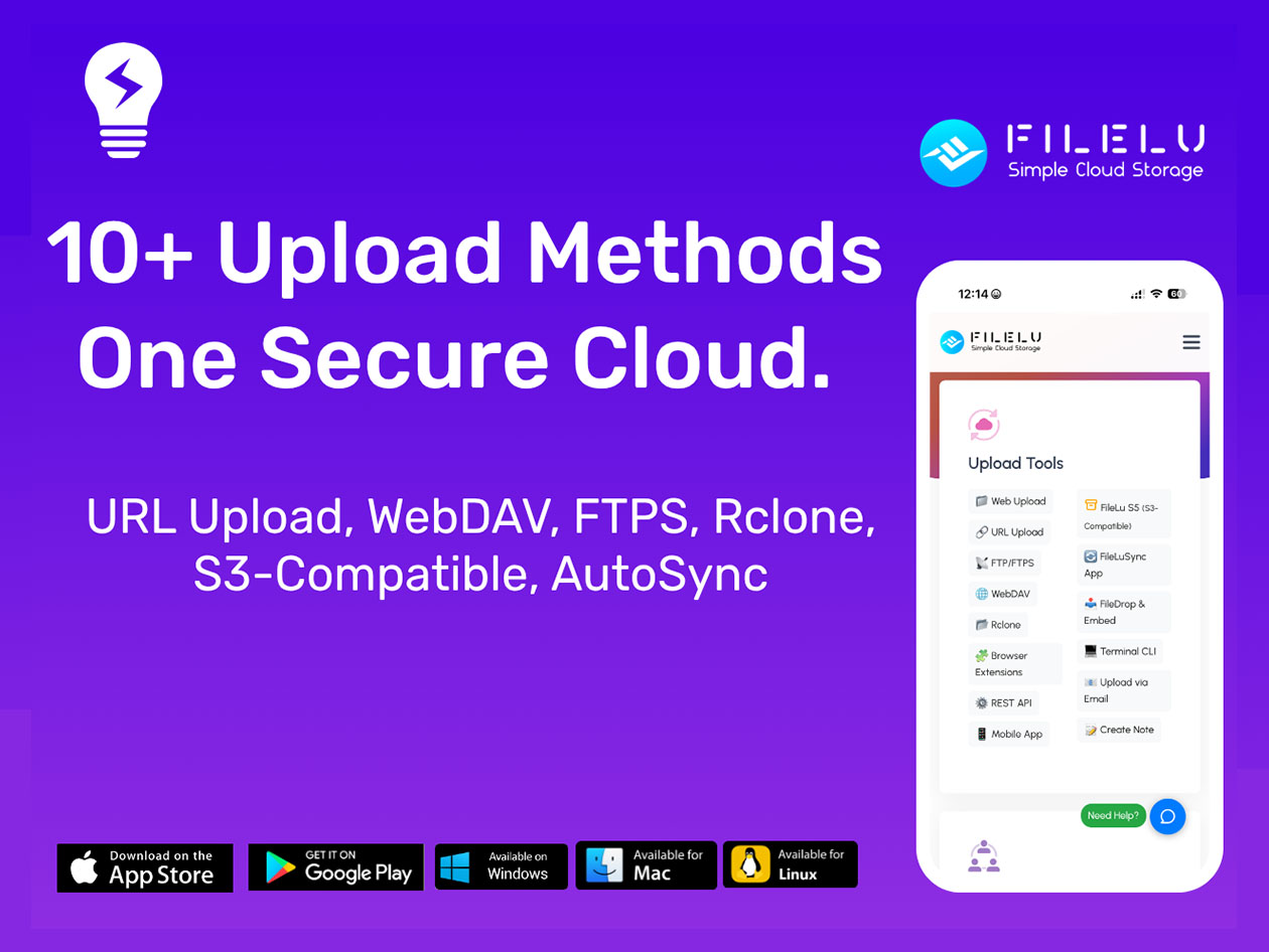 FileLu Cloud Storage Premium Plan: Lifetime Subscription (2TB)