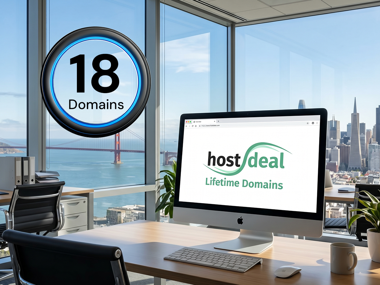 Hostdeal: 18 Lifetime Domain Subscriptions