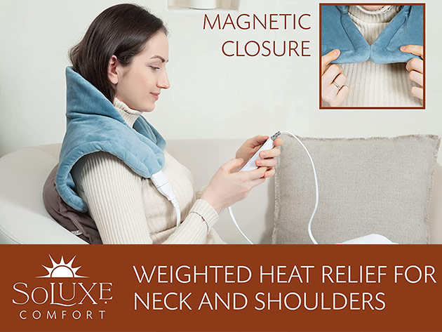 Soluxe Neck & Shoulders Comfort Weighted Heating Pad