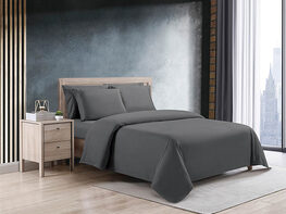 Kathy Ireland 6-Piece CoolMax Sheet Set (Grey/Full)