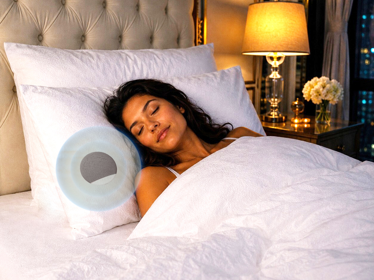 Ultrathin Sleep Aid Under Pillow Speaker (Gray)