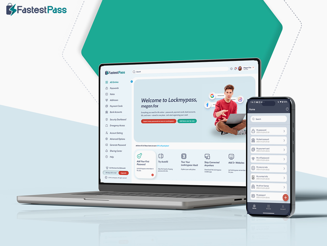 FastestPass Password Manager: Lifetime Subscription (Family Plan)