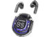 Transparent Bluetooth Earbuds with LED Power Display Charging Case Black