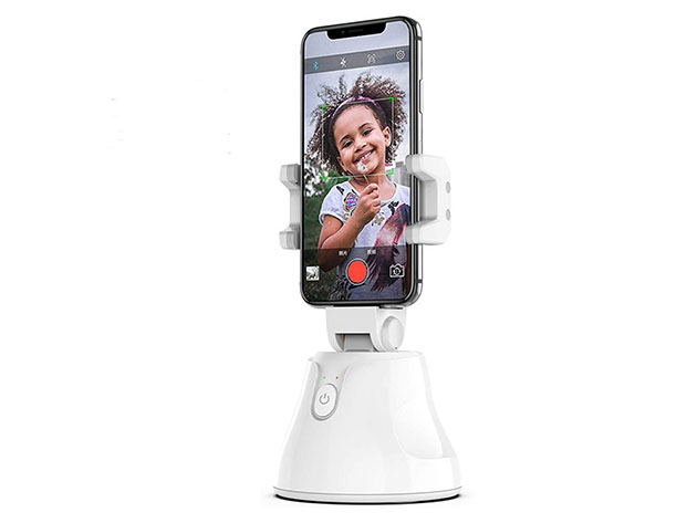 Robo 360° Rotation Smart AI Object Tracking Gimbal (White/2-Pack)