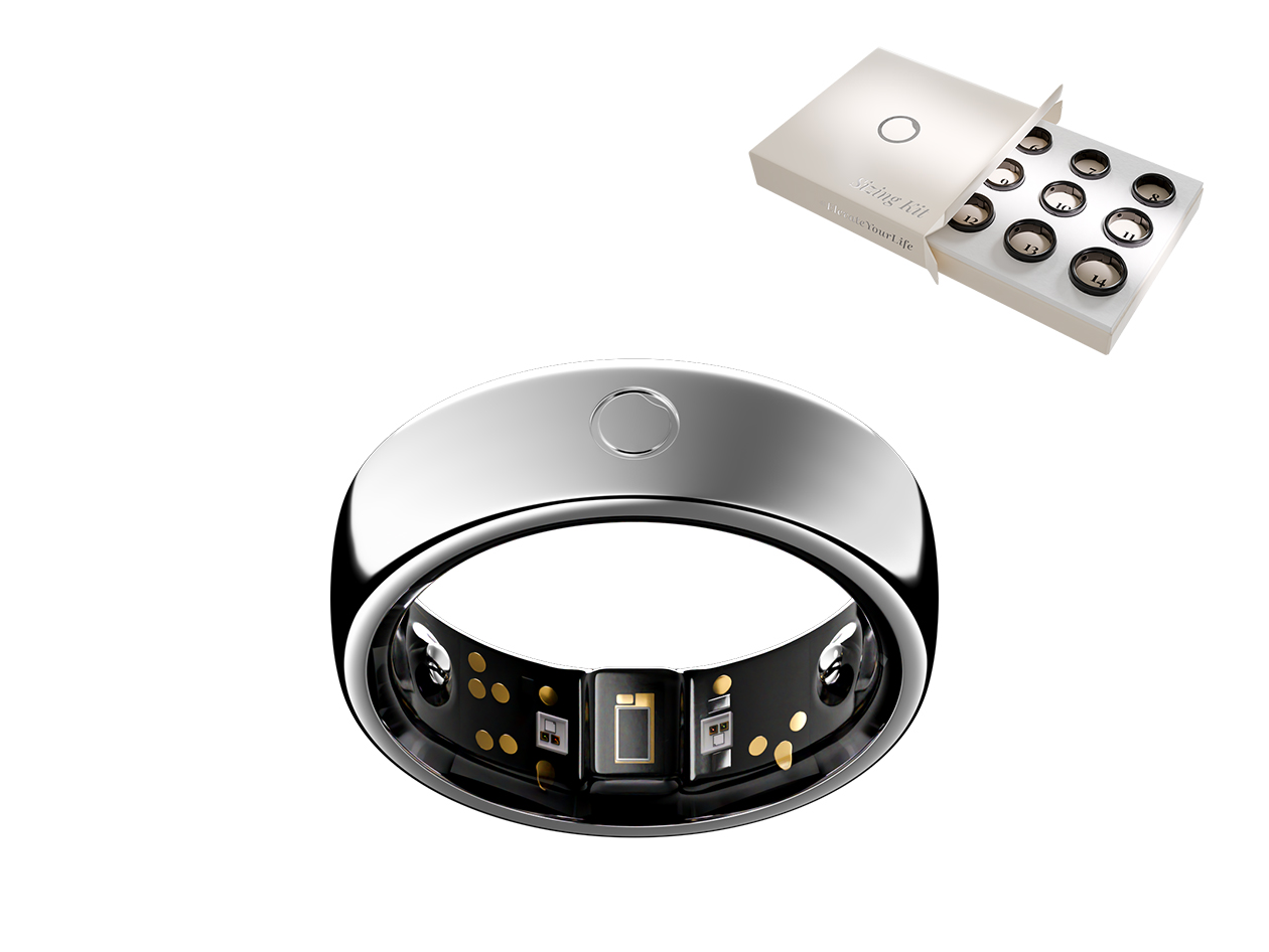 Circular Ring 2 - Advanced Health & Fitness Tracker Smart Ring (Silver/Size 14)