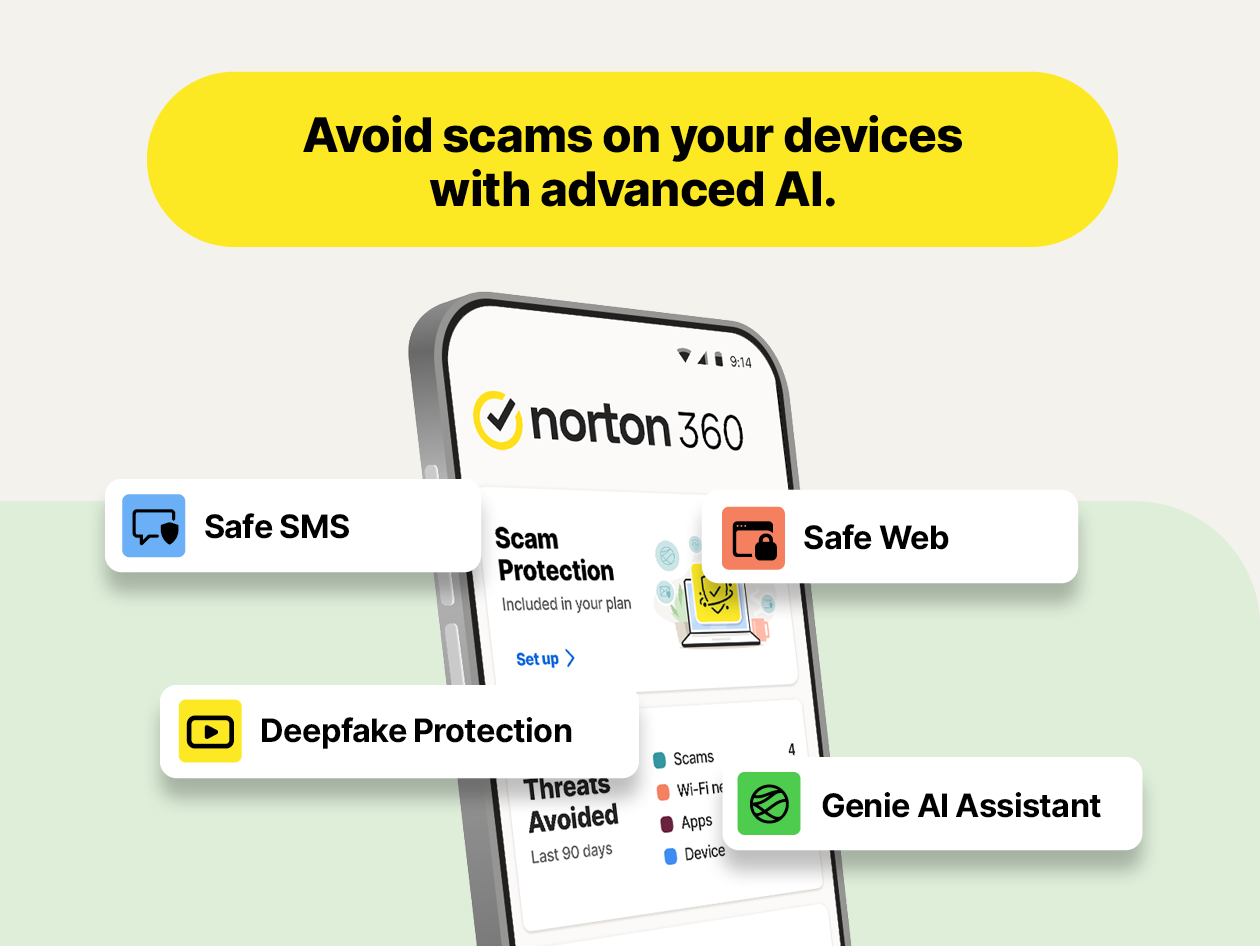 Norton 360 Deluxe: 25GB PC Cloud Backup for 3 Devices (15-Month Subscription)