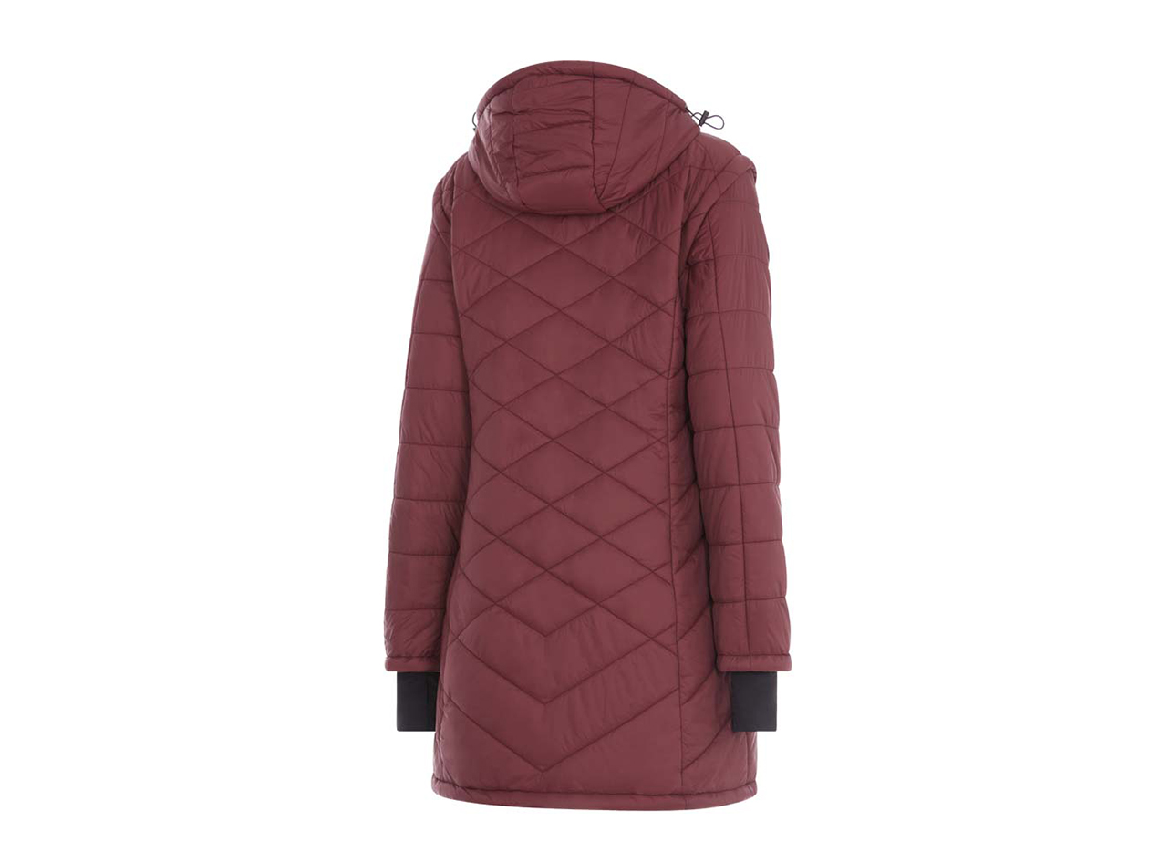 Women's Helios Hybrid Heated Coat (Burgundy/XL)