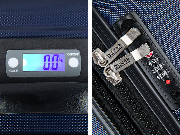 DUKAP Intely 28" Hardside Spinner with Digital Weight Scale