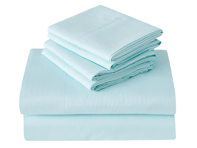 Kathy Ireland 6-Piece Brushed Microfiber Sheet Set (Light Blue/Full)