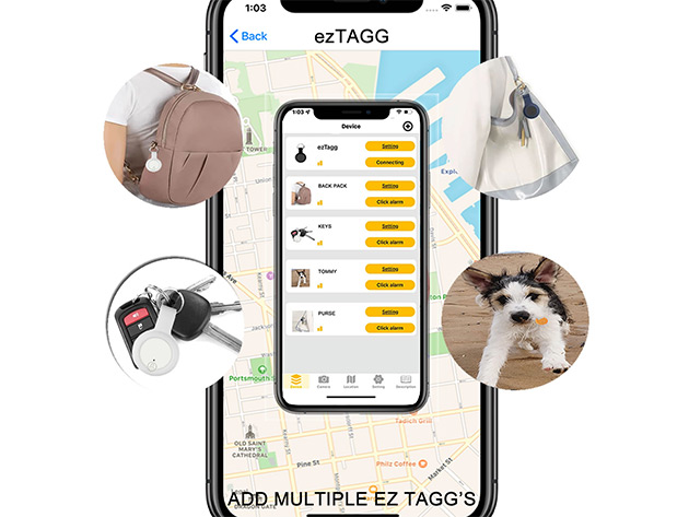 EZ Tagg Anti-Lost Device (Orange/2-Pack)
