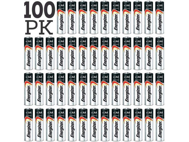 Energizer Max AA & AAA Alkaline Batteries 100-Pack (50 Each)
