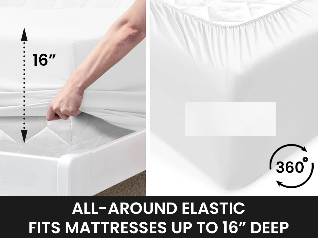 Super-Soft 1800 Series Bamboo Blend 6-Piece Sheet Set (White/King)