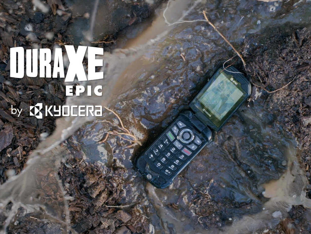 Kyocera DuraXE Epic E4830 Flip Phone AT&T + GSM Unlocked (Refurbished)
