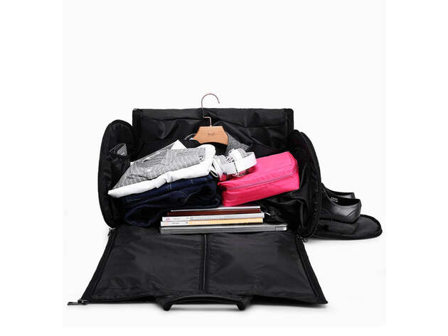 Convertible Garment Bag with Shoulder Strap (Silver)