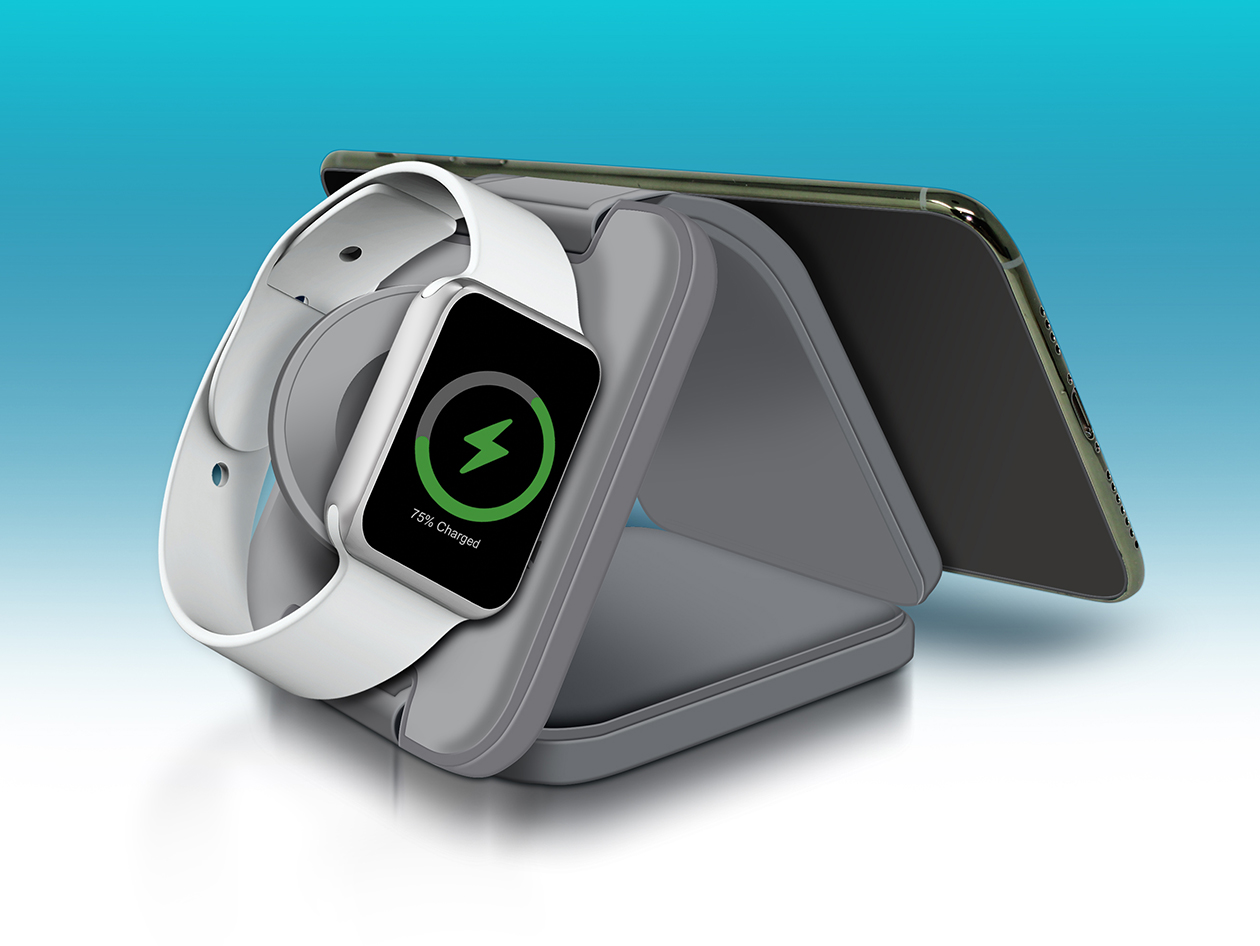 PowerUp Trinity 3-in-1 Charging Station (Gray)