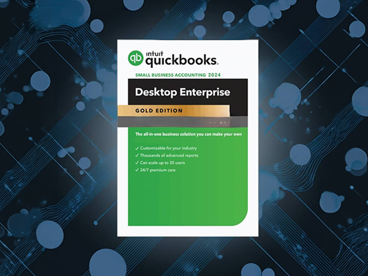 Intuit QuickBooks Desktop Enterprise 2024 for Windows (5 Users): 1-Year Subscription