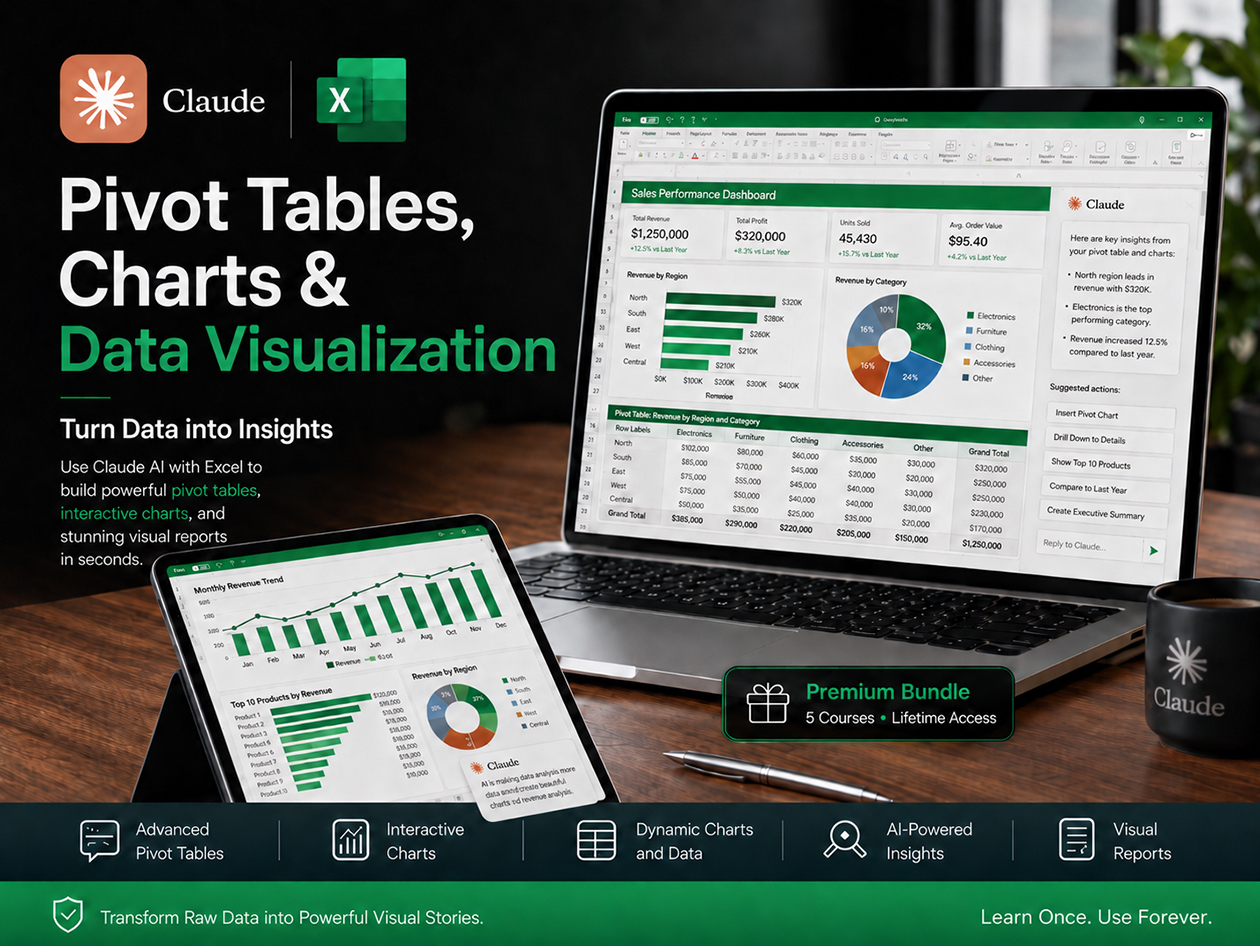 Claude AI for Microsoft Excel Mastery Bundle