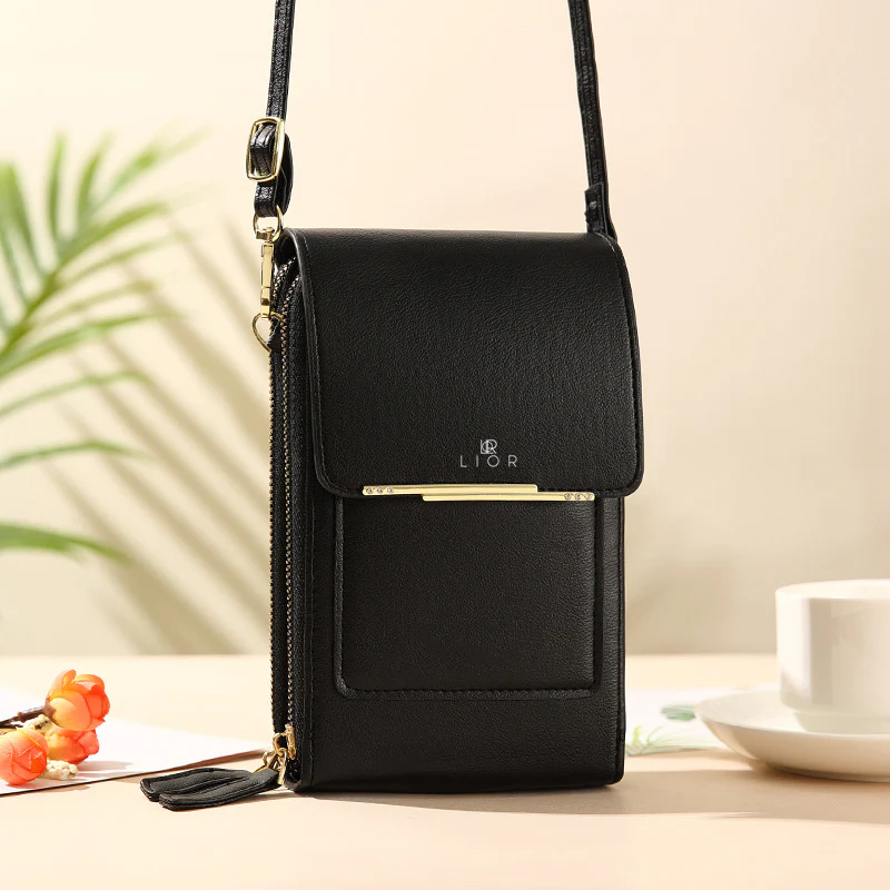 Lior Crossbody Shoulder Bag for Women (Black)
