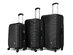 InUSA Royal Lightweight Hardside 3-Piece Set (20"/24"/28", Black)