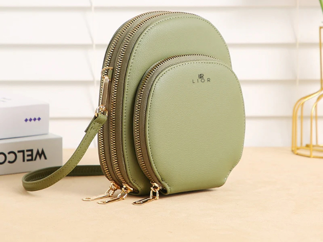 Lior Crossbody Cellphone Purse Green