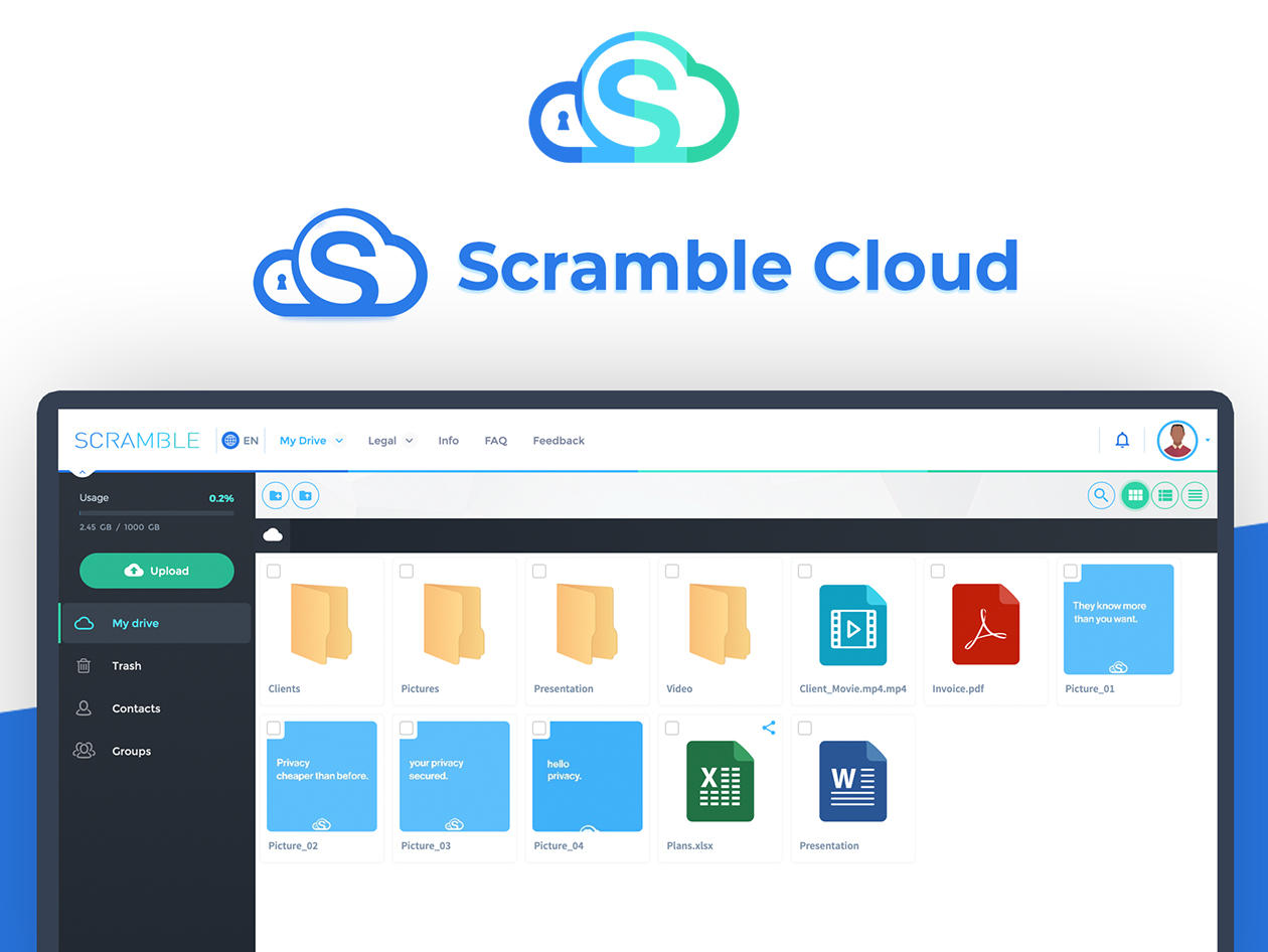 Scramble Cloud Storage Lifetime Subscription (12TB)
