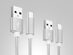 USB-C Charging Cables: 3-Pack (Silver)