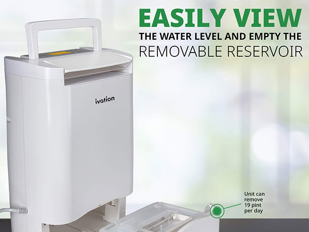 Ivation 19 Pint Small-Area Desiccant Dehumidifier
