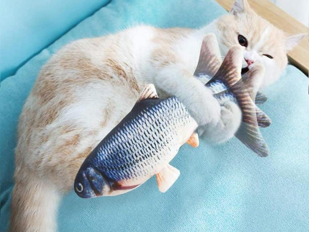 Electric Flipping Fish Toy for Cats