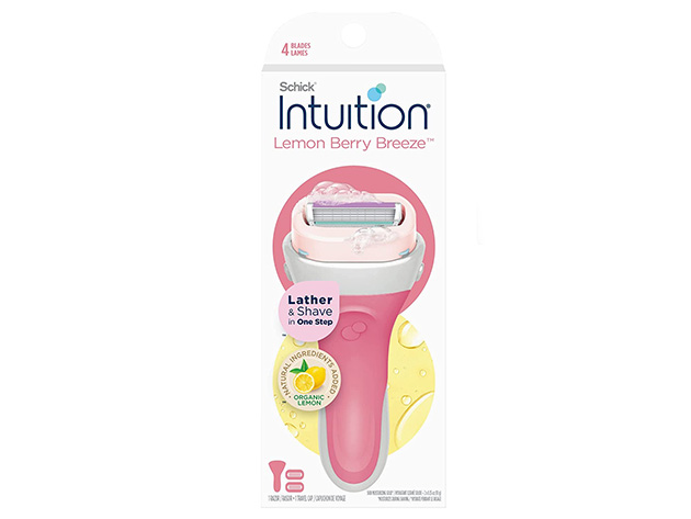 Schick Intuition Lemon Berry Breeze Razor with 11 Refill Blade Cartridges