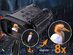 1080p/12MP 1000' Mini Night Vision Binoculars with 2.4" Screen, 4x Zoom & 32GB Card