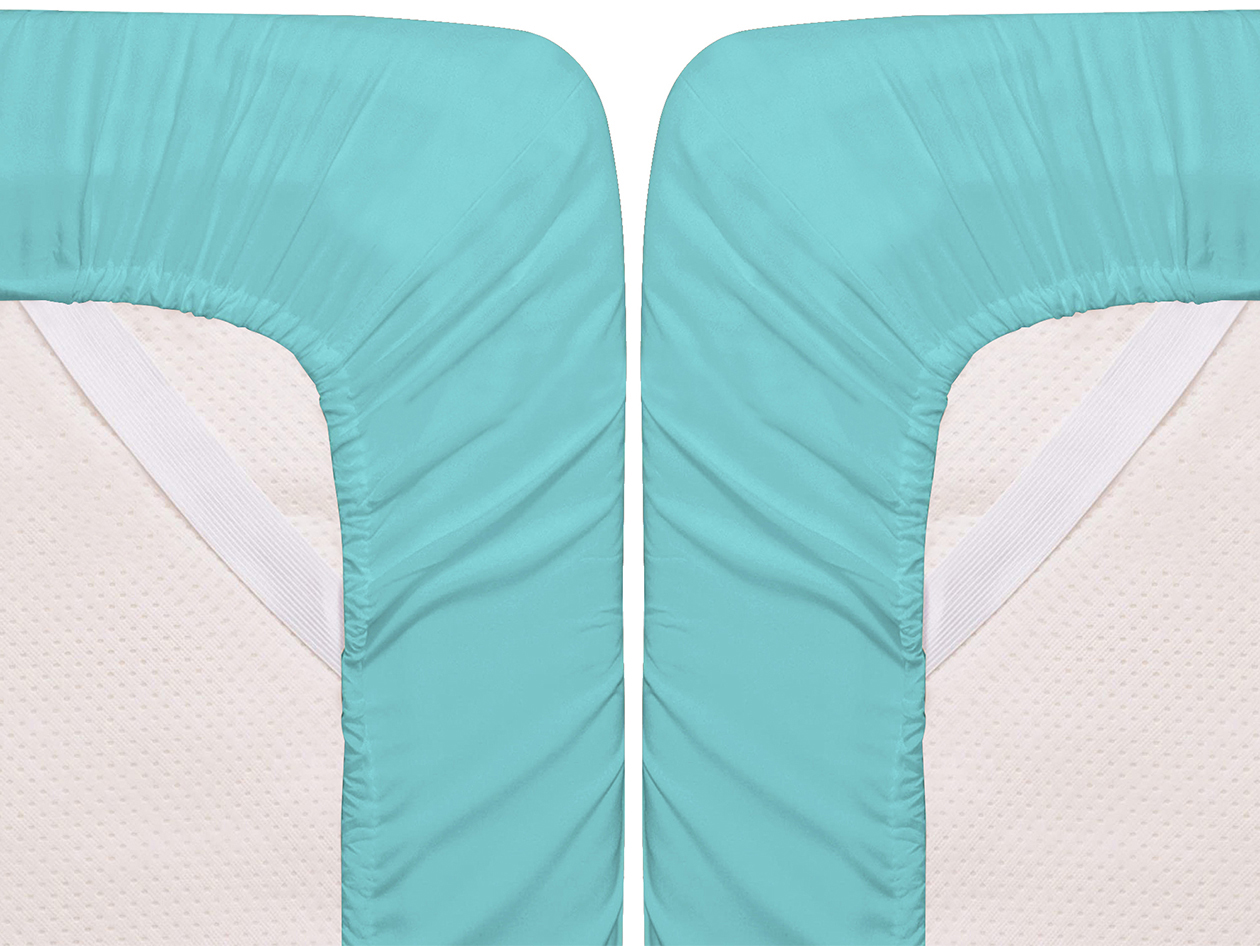 Super-Soft 1800 Series Bamboo Blend 6-Piece Sheet Set (Light Blue/Full)