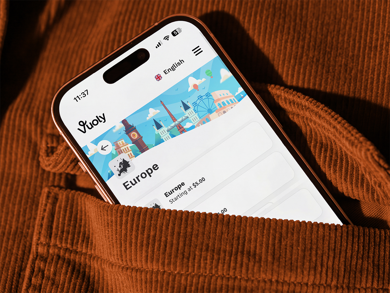 Vuoly eSim Mobile Data Plan: Asia - 20GB/30 Days