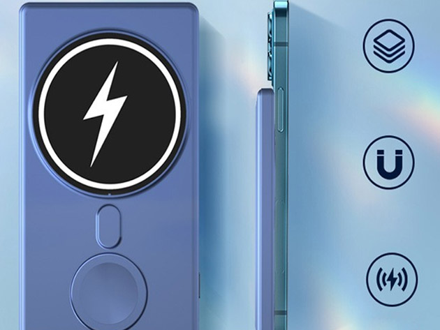 Multi-Device 5000mAh Wireless Charger (Blue)