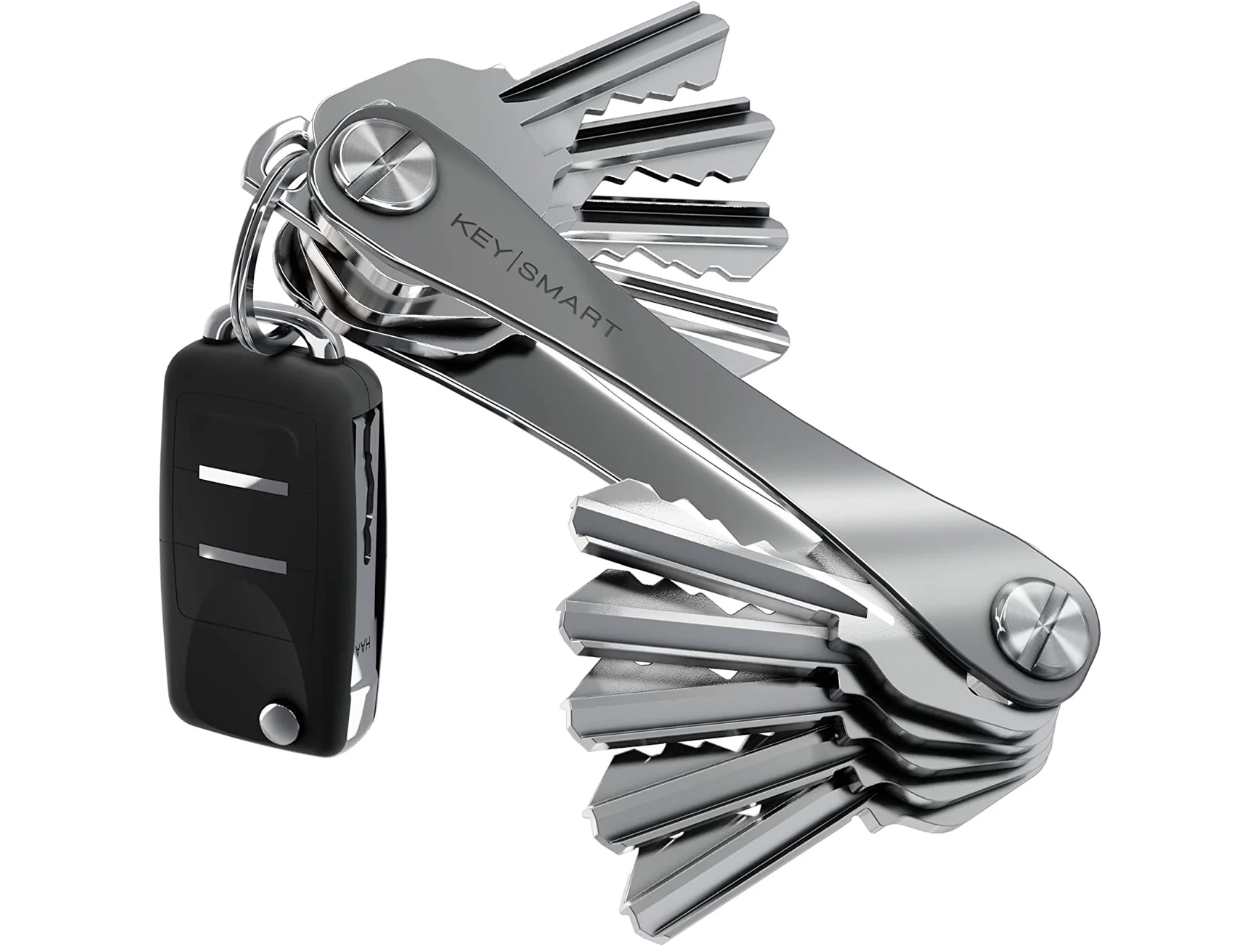 KeySmart® Original Compact 8-Key Holder (Titanium)