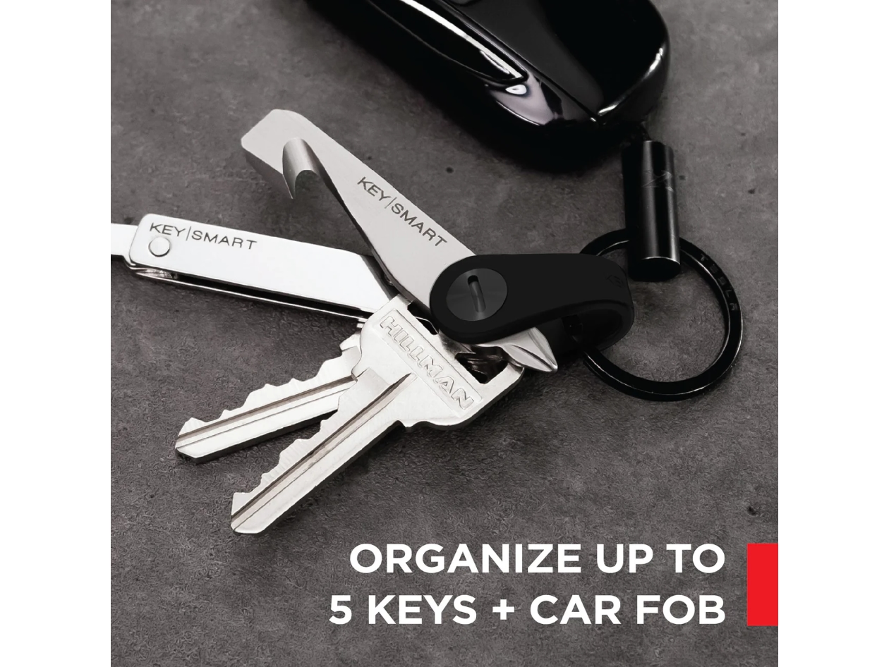 KeySmart® Mini 5-Key Holder Plus Car Key Fob