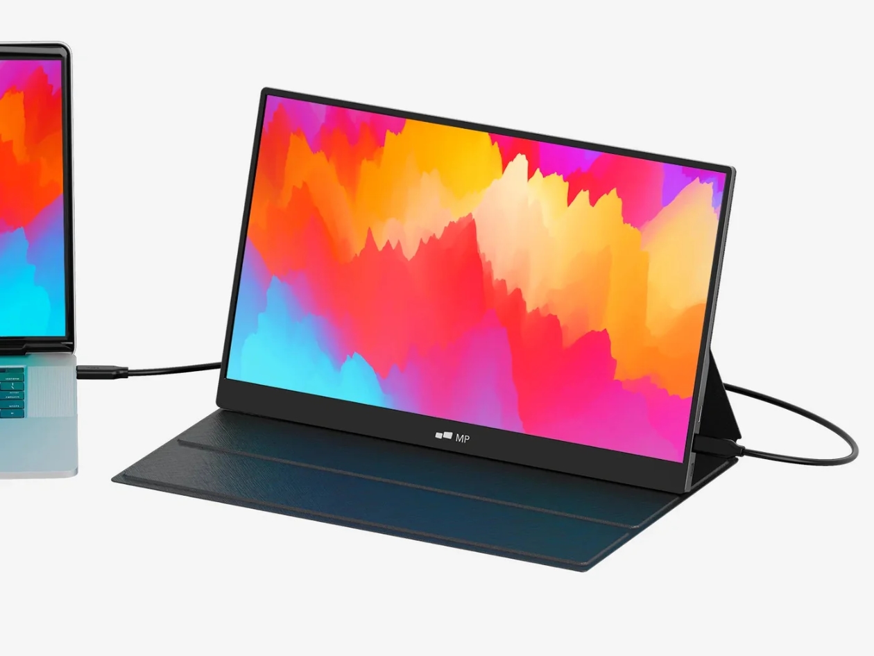Fold Portable Travel Monitor with Speakers