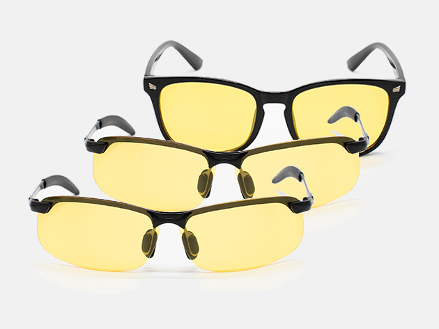 Hawk Eye Anti-Glare Glasses (2 Classic & 1 Modern)