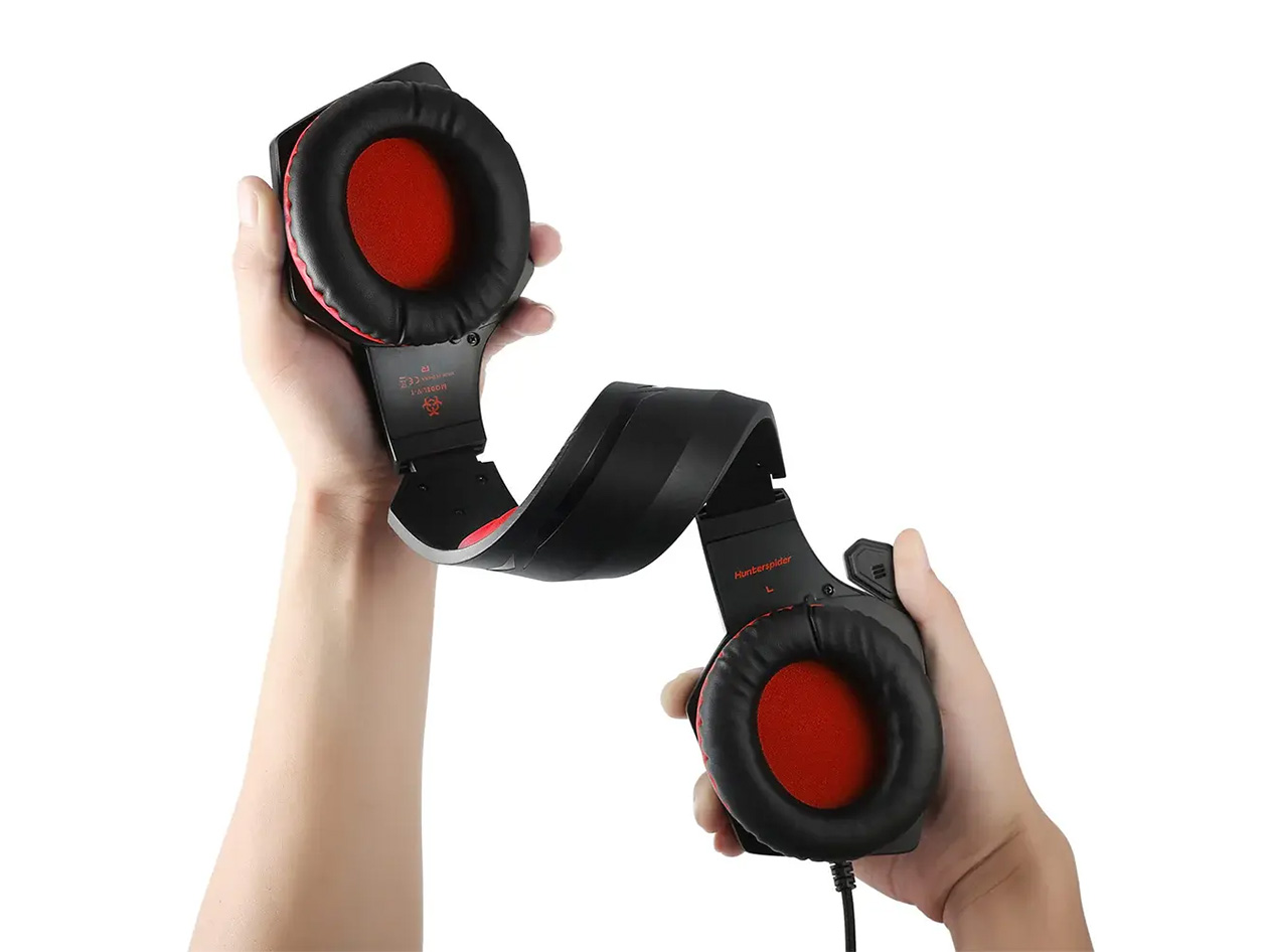 Dragon G3X Ultra Flexible Wired Gaming Headset with Mic (Red)