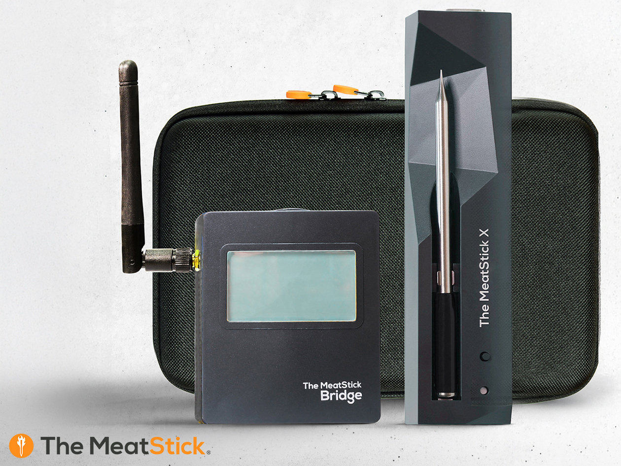 MeatStick X WiFi Travel Kit with Unlimited Range Wireless Meat Thermometer & Carrying Case
