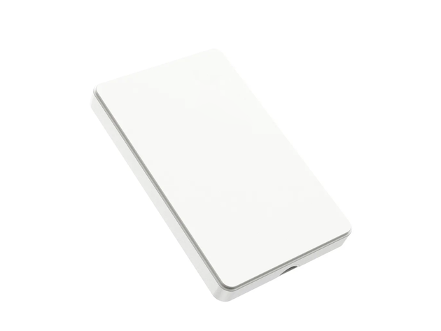 Slim Portable USB 3.0 External Hard Drive - 500GB (White)