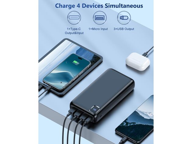 50000mAh Portable Powerbank with PD 30W and QC 4.0 Fast Charging