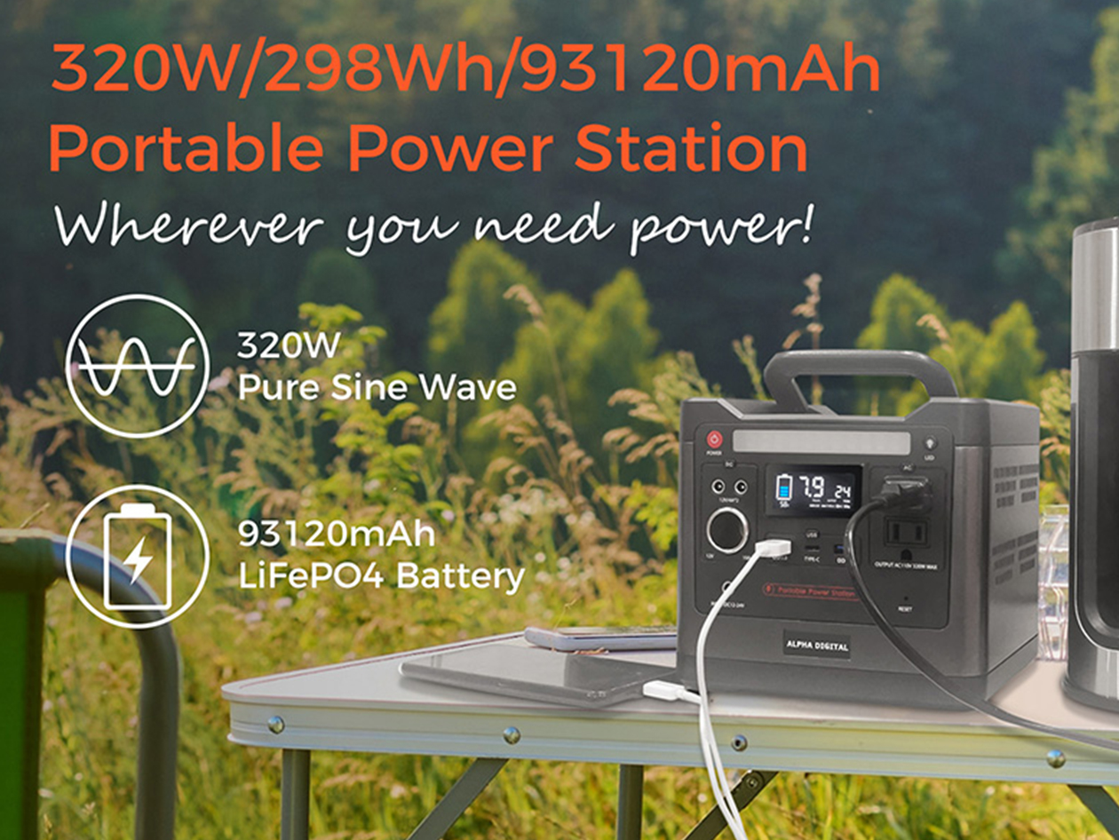 Alpha Digital 320W Portable Power Station