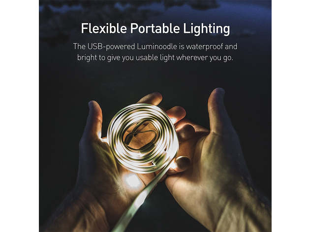 5Ft Portable USB LED Rope Light and Lantern