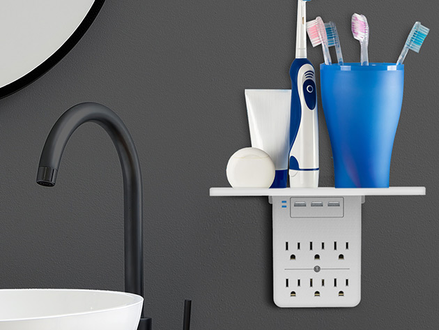 Aduro Surge Shelf Series Multi-Charging Station (White)